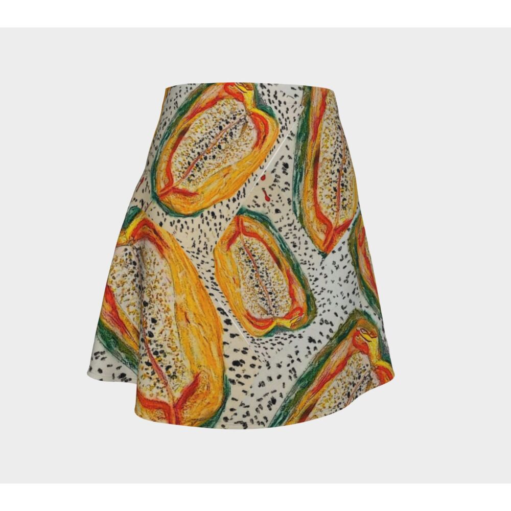 Mango Flesh Abstract Skirt